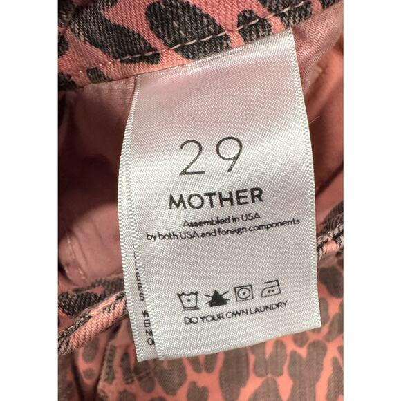 MOTHER Denim High Waisted Looker Ankle Fray Animal Attraction Size 29 - Picture 6 of 7